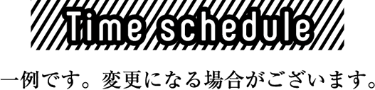 タイムスケジュール